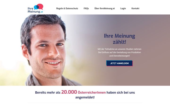 Screenshot of ihremeinung.at