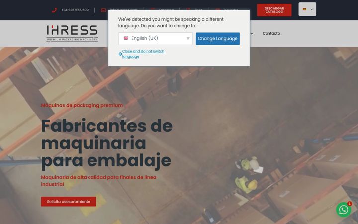 Екранна снимка на ihress.com