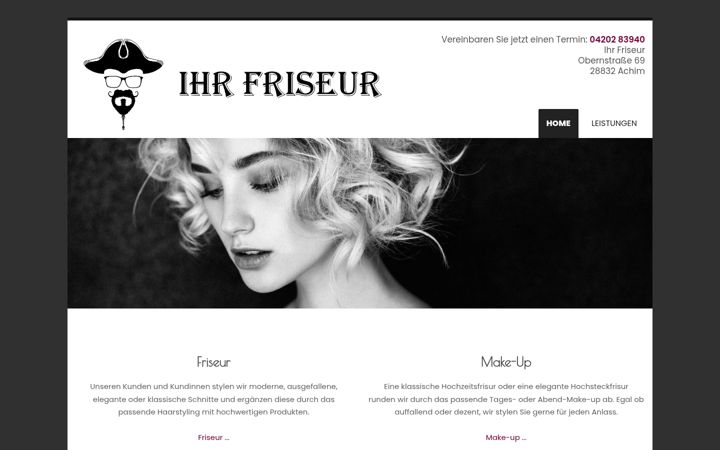 Screenshot of ihrfriseur-achim.de