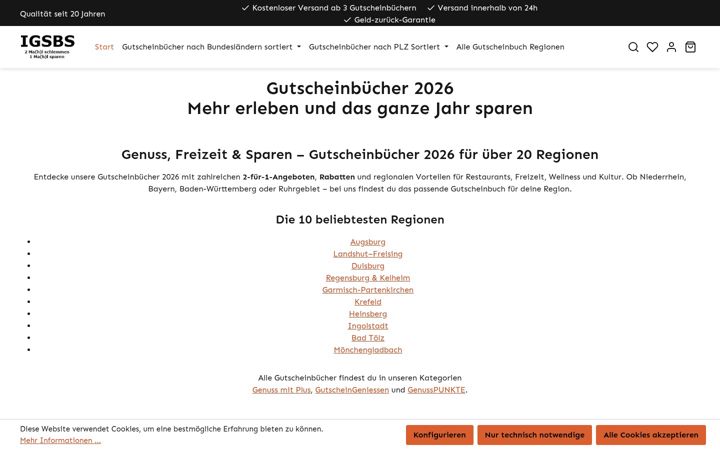 Screenshot of ihrgutscheinbuchshop.de