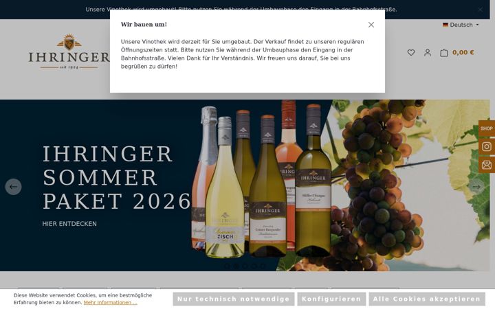 Screenshot of ihringer-shop.de