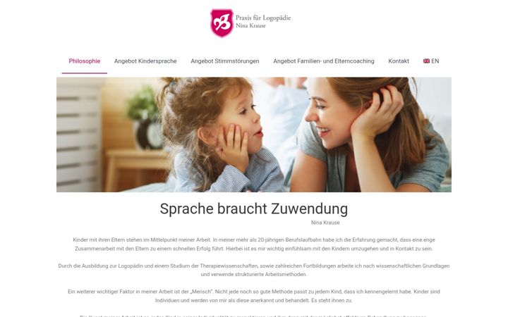Screenshot of ihrlogopaede.de