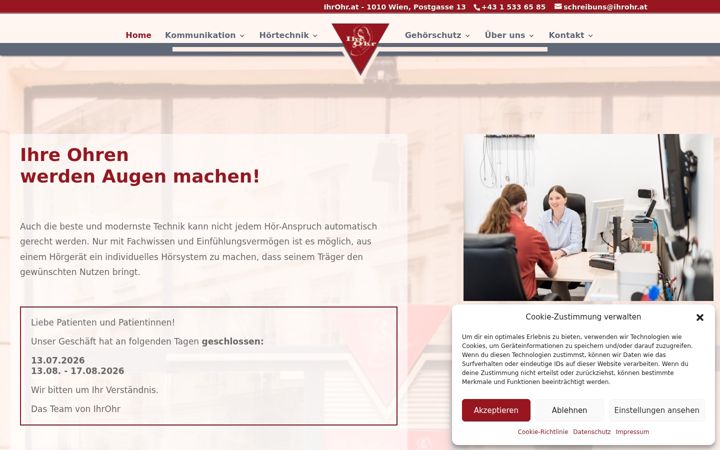 Screenshot of ihrohr.at