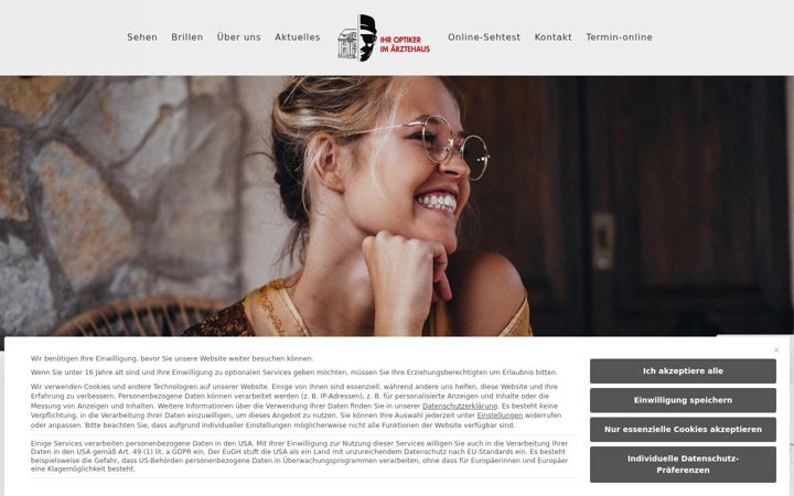 Screenshot of ihroptikerimaerztehaus.de