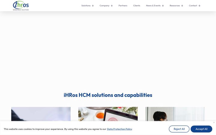 Екранна снимка на ihros.com
