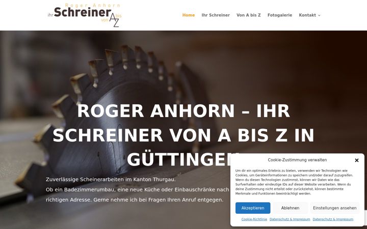 Screenshot of ihrschreinervonabisz.ch