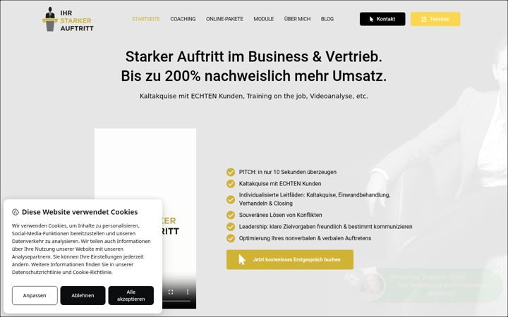 Екранна снимка на ihrstarkerauftritt.com