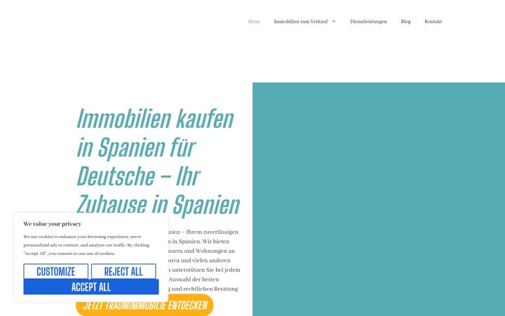 Screenshot of ihrzuhauseinspanien.de