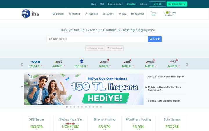 Screenshot of ihs.com.tr
