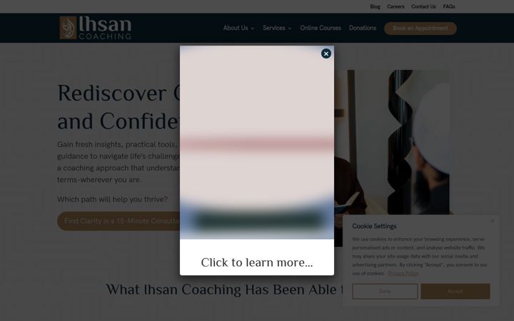 Screenshot of ihsancoaching.com