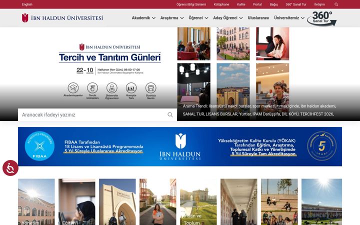 Screenshot of ihu.edu.tr