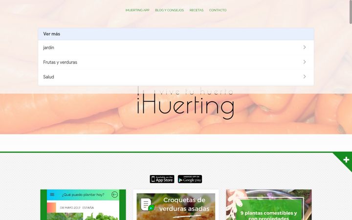 Snímek obrazovky ihuerting.com