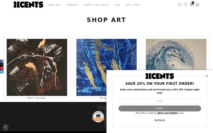 Snímek obrazovky ii-cents.com