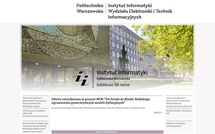 Screenshot of ii.pw.edu.pl