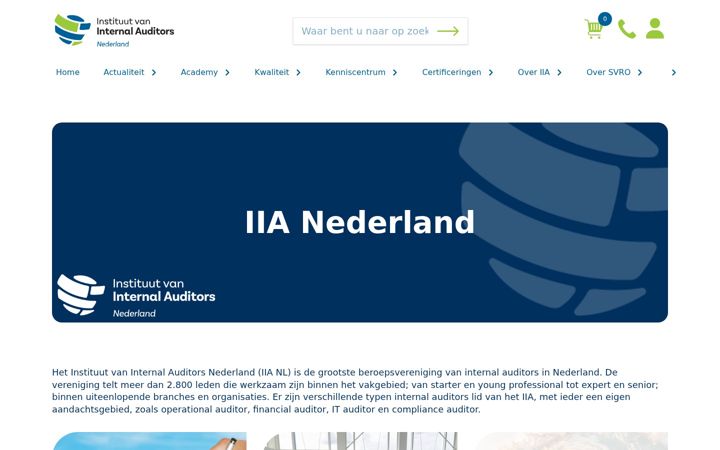 Screenshot of iia.nl