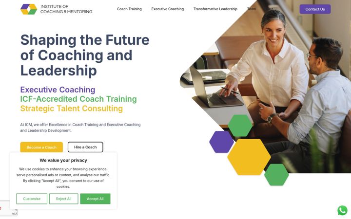 Screenshot of iicmcoaching.com