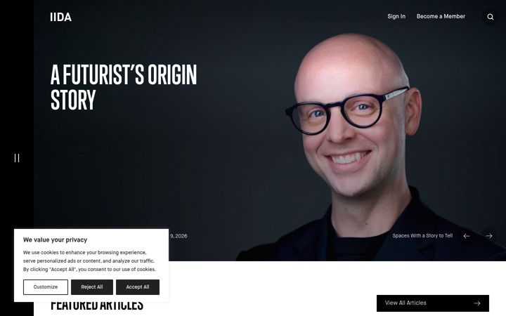 Screenshot of iida.org