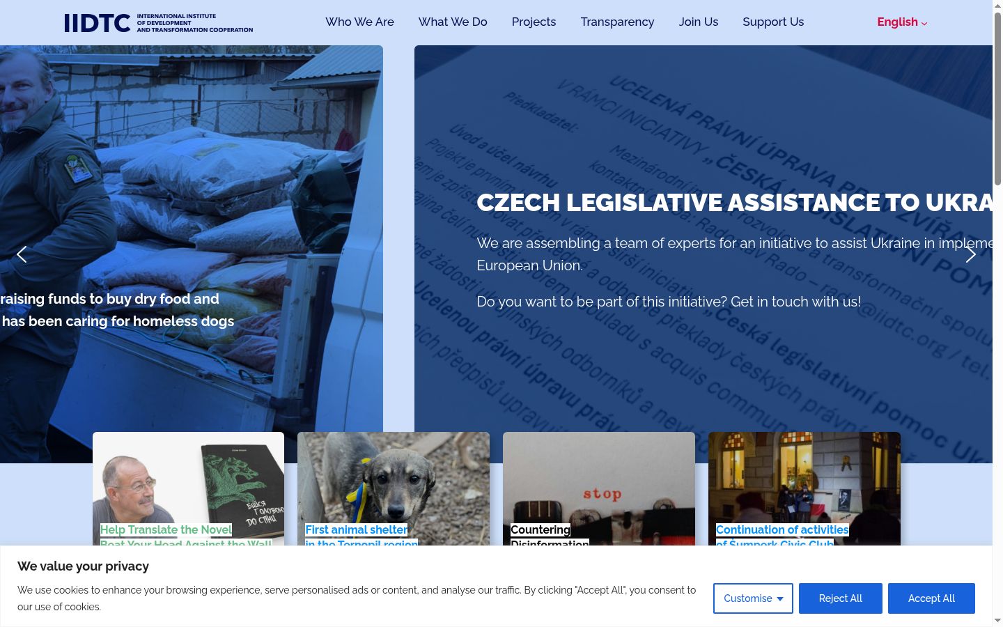 Snímek obrazovky baneru souhlasu zobrazeného před jakoukoli interakcí