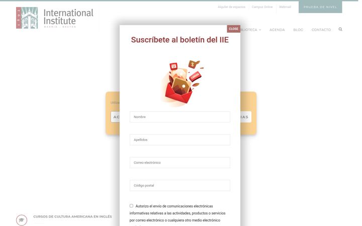 Screenshot of iie.es