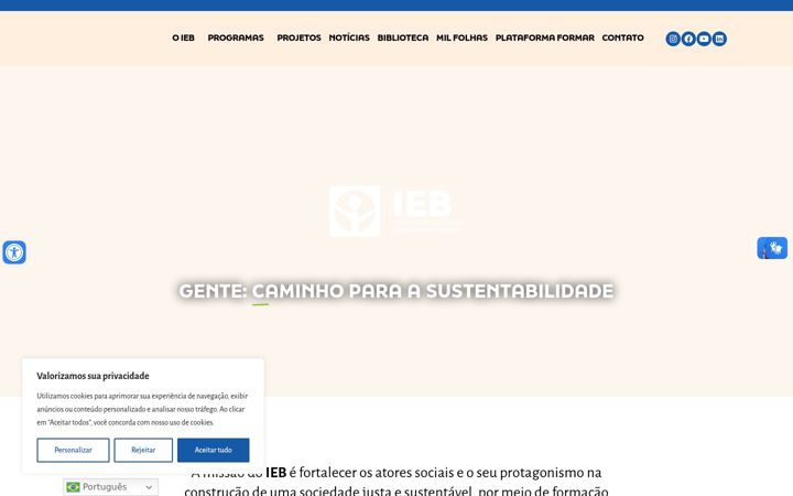 Screenshot of iieb.org.br