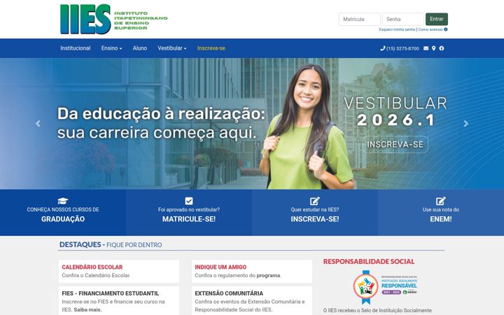 Screenshot of iies.edu.br