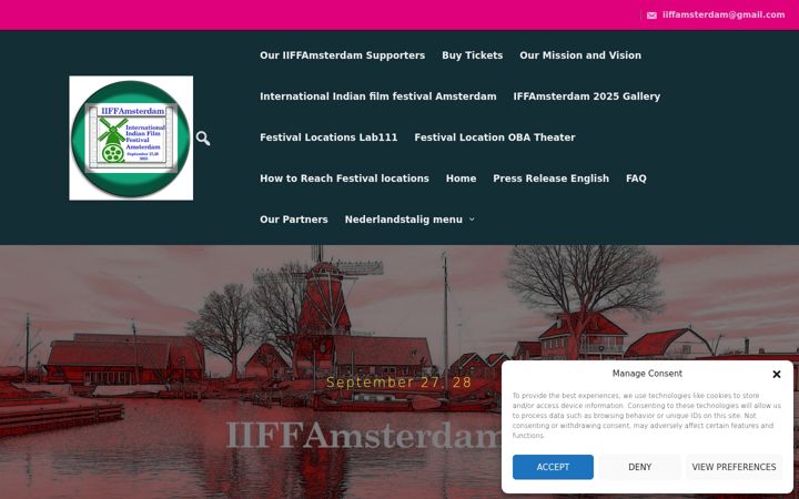 Captura de pantalla de iiffamsterdam.com