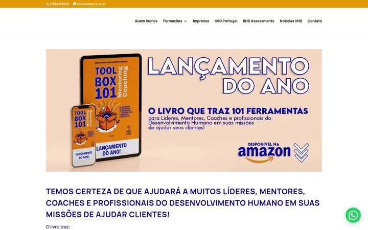 Screenshot of iihd.com.br
