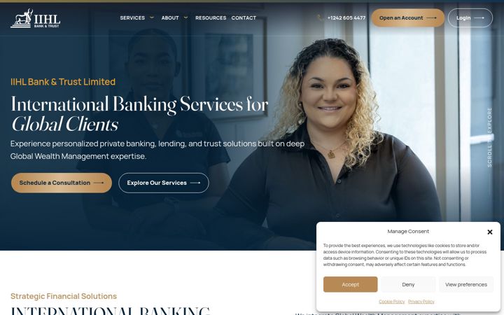Screenshot of iihlbank.com