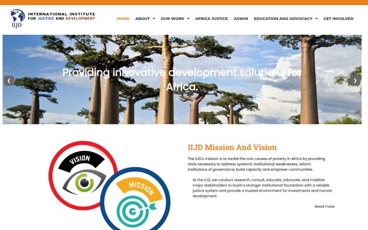 Screenshot of iijd.org