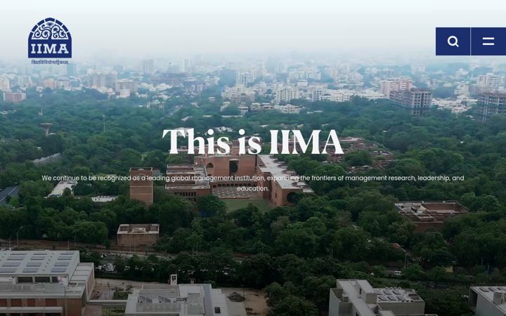 Screenshot of iima.ac.in