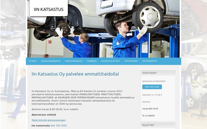 Screenshot of iinkatsastus.fi