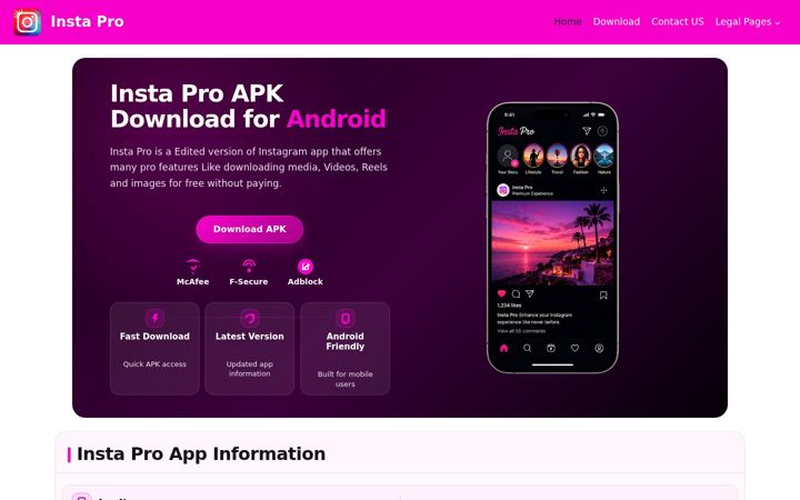 Screenshot of iinsta.com.in