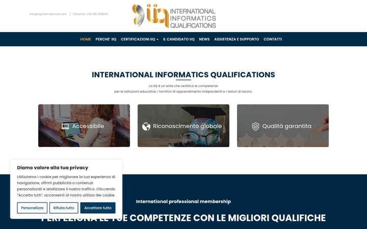 Screenshot of iiqinternational.com