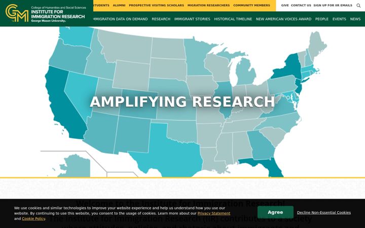 Screenshot of iir.gmu.edu