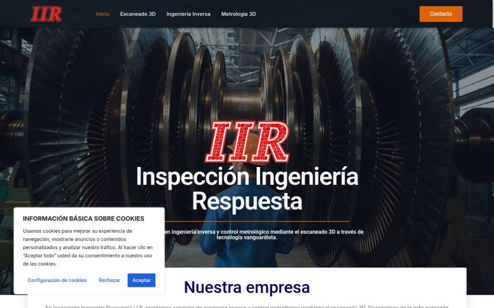 Screenshot of iir3d.es