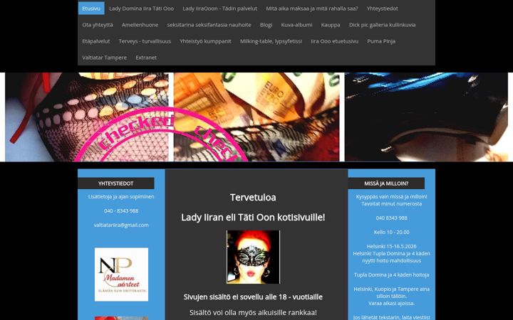 Screenshot of iiraladydomina.com