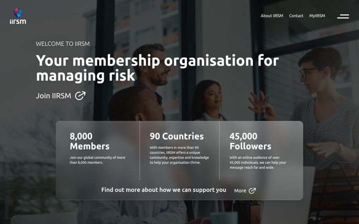 Screenshot of iirsm.org