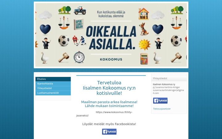 Screenshot of iisalmenkokoomus.net