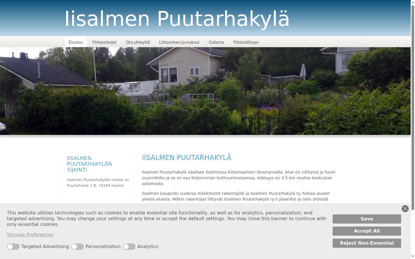 Ekraanipilt nõusolekubännerist, mida näidati enne mis tahes suhtlust
