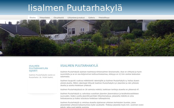 Screenshot of iisalmenpuutarhakyla.com
