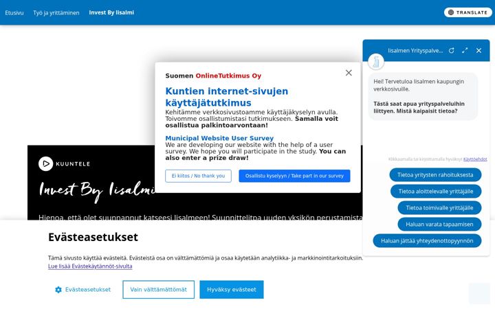Screenshot of iisalmiinvest.fi