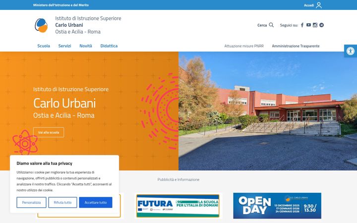 Screenshot of iiscarlourbani.edu.it