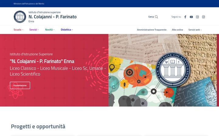 Screenshot of iiscolajannienna.edu.it