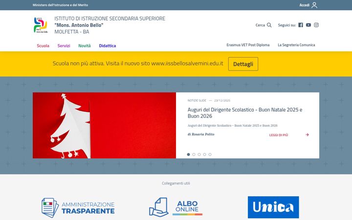 Screenshot of iissmonsabello.edu.it