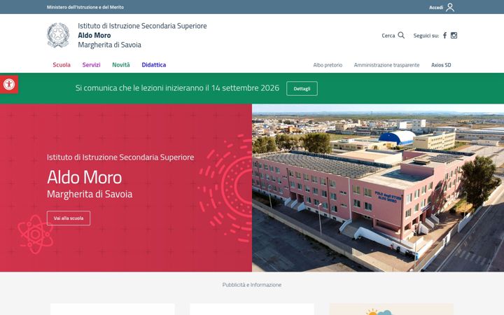 Screenshot of iissmoromargheritadisavoia.edu.it