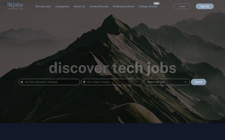 Skjermbilde av iitjobs.com