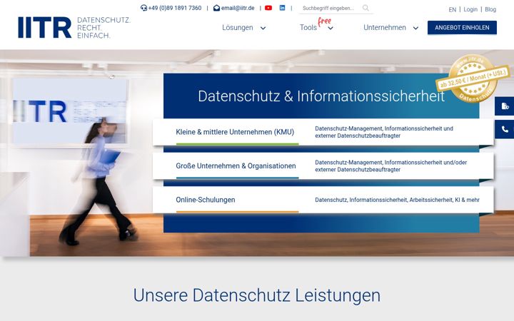 Screenshot of iitr.de