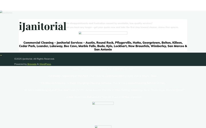 Screenshot of ijanitorial.com