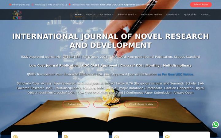 Screenshot of ijnrd.org