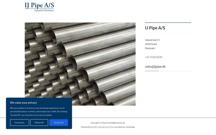 Screenshot of ijpipe.dk